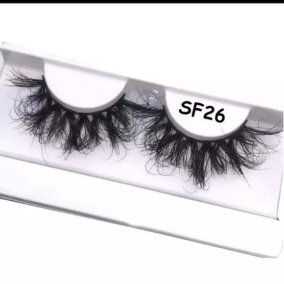 DIVA-1 PAIRS, 25MM MINK REUSABLE EYELASHES FLUFFY-SUPER WISPY - Picture 5 of 9